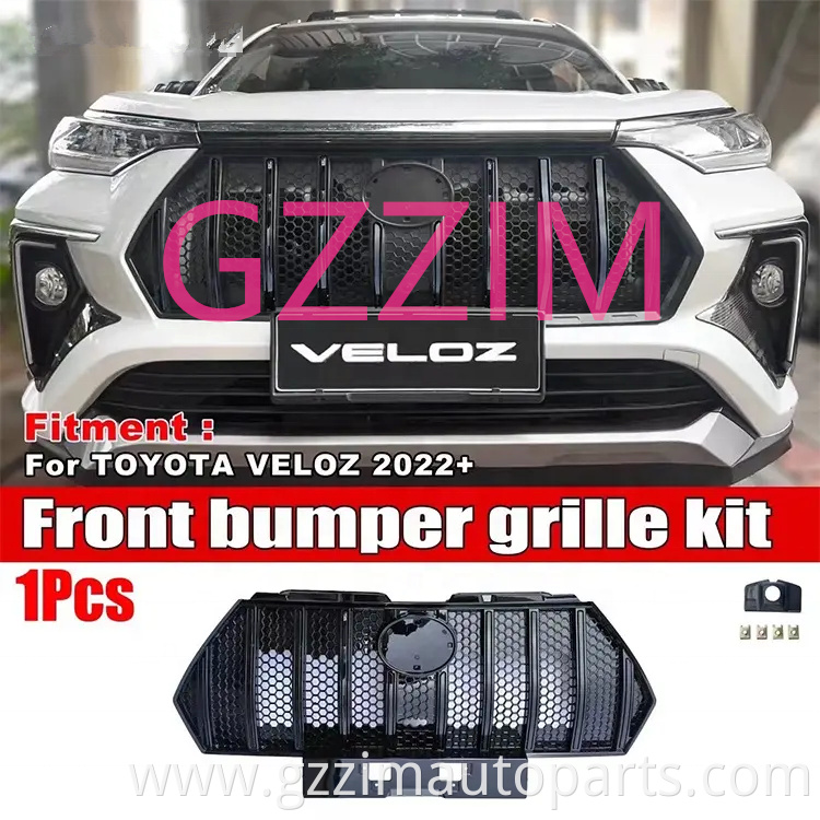 Car accessories Front Bumper grille kit Used For VELOZ 2022+